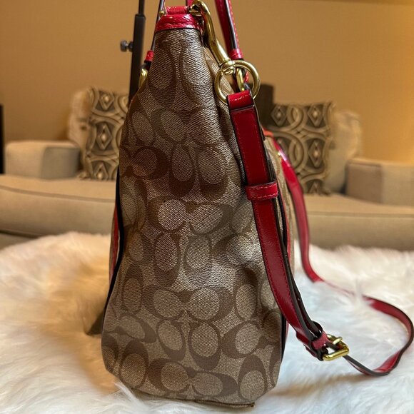 LOW START Coach Peyton Signature Monogram Pocket Tote - Picture 4 of 14